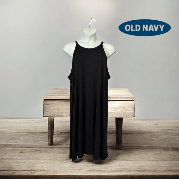 Old Navy, Plus Size Ribbed Stretch Dress, XXL, Black ☀️ - Picture 1 of 8